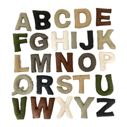 PAPOOSE TOYS - Felt Uppercase Alphabet Letters - 7cm